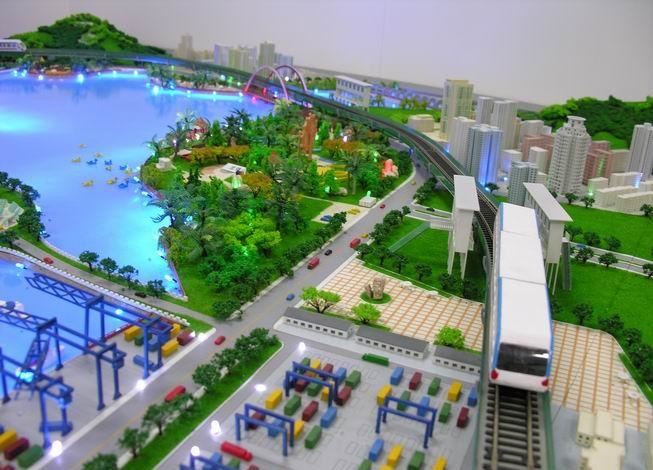 永登县港口沙盘